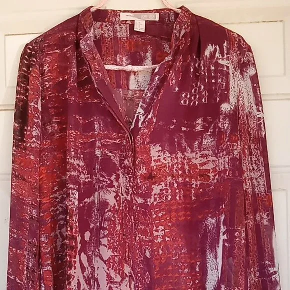 Forever 21 Sheer Blouse Size XS - Picture 1 of 6